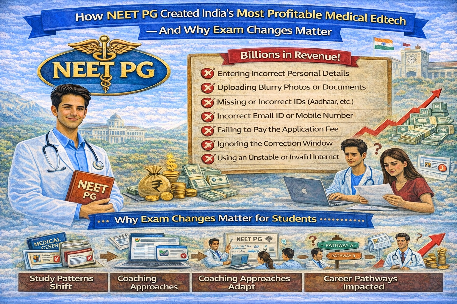 How NEET PG Sparked India’s Most Lucrative Medical Edtech — And Why His Exam Changes Matter